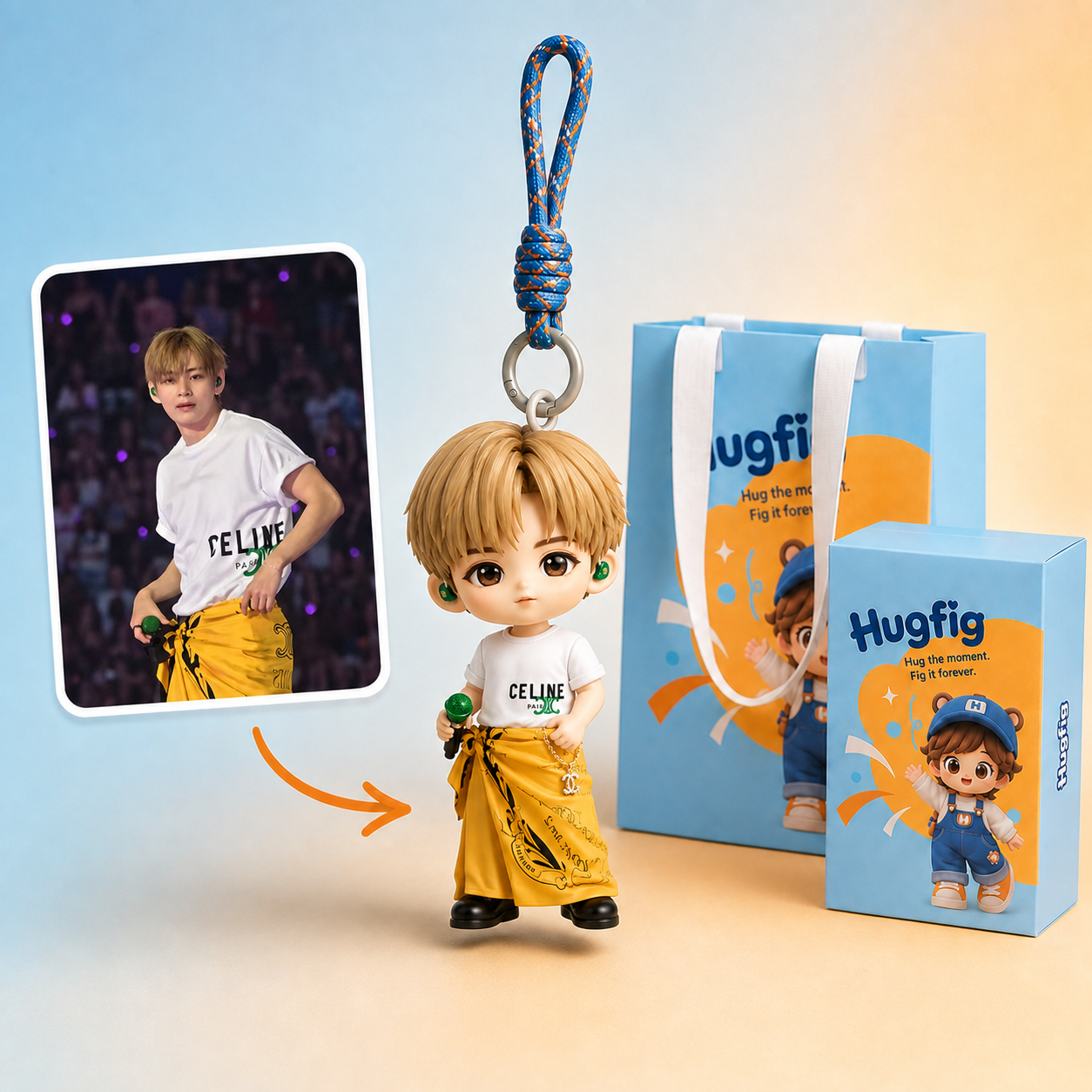 V-Custom Person Keychain