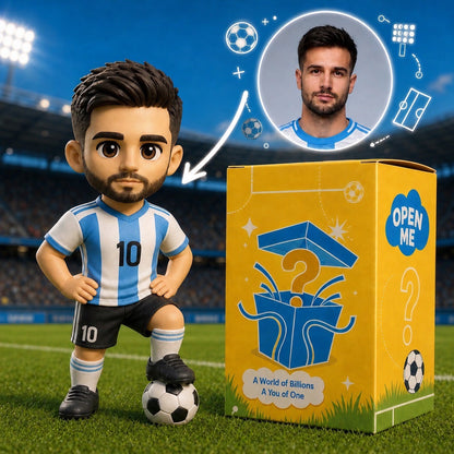 World Cup Custom Soccer Figurine From Photo - Personalized 3D Football Mini Figurine Keepsake