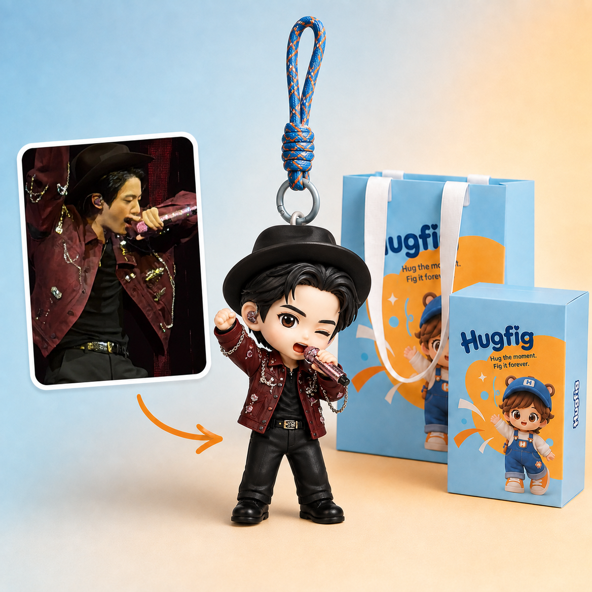 Jin-Custom Person Keychain
