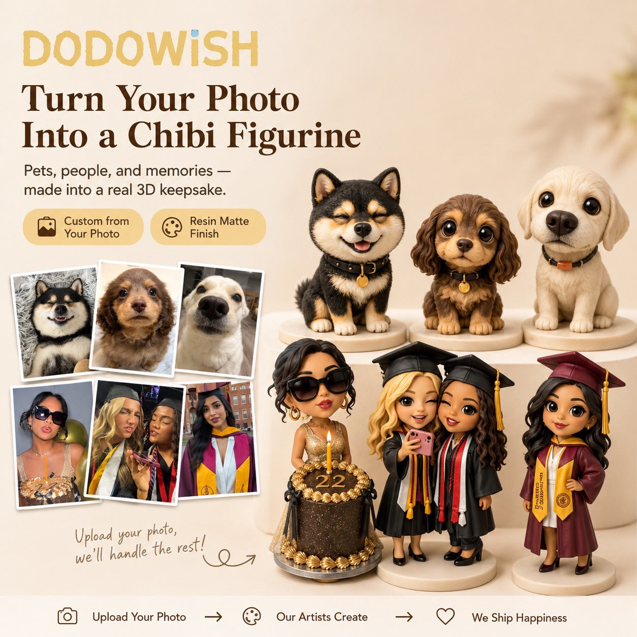 HugFig Personalized 3D Figurine from Photo
