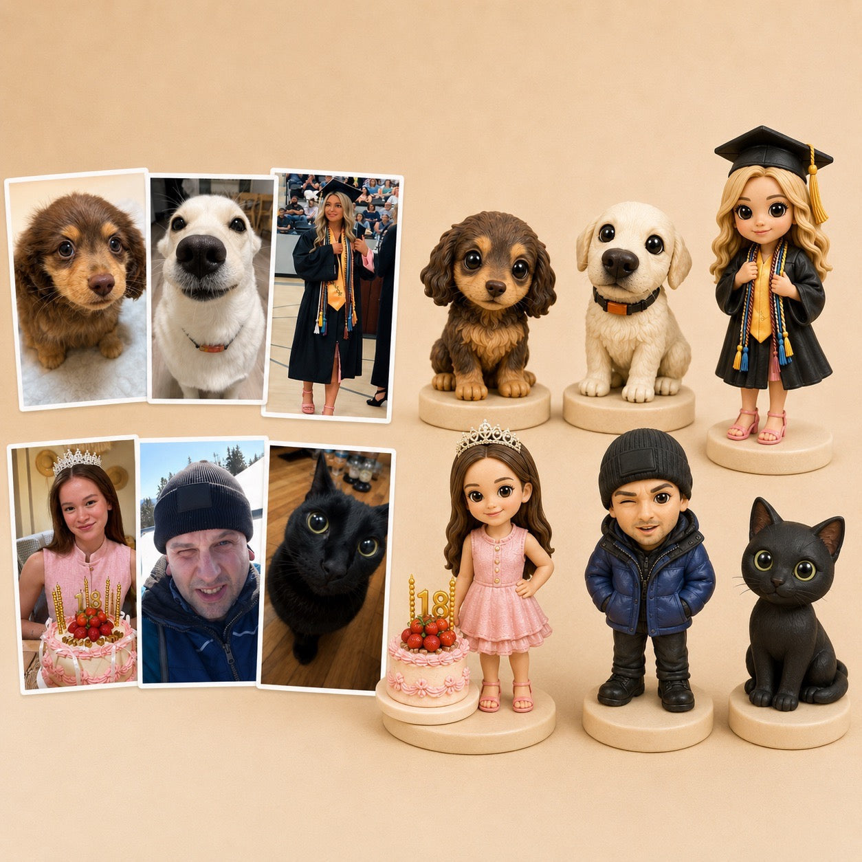 HugFig Personalized 3D Figurine from Photo
