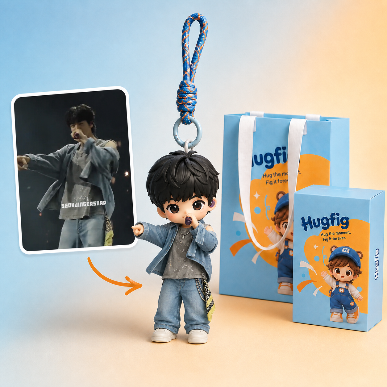 Jin-Custom Person Keychain
