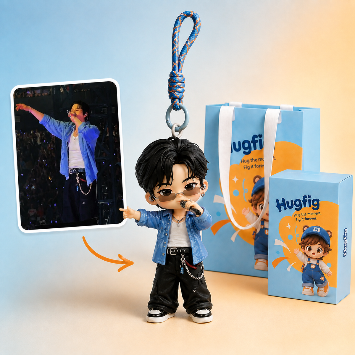 Su-Custom Person Keychain