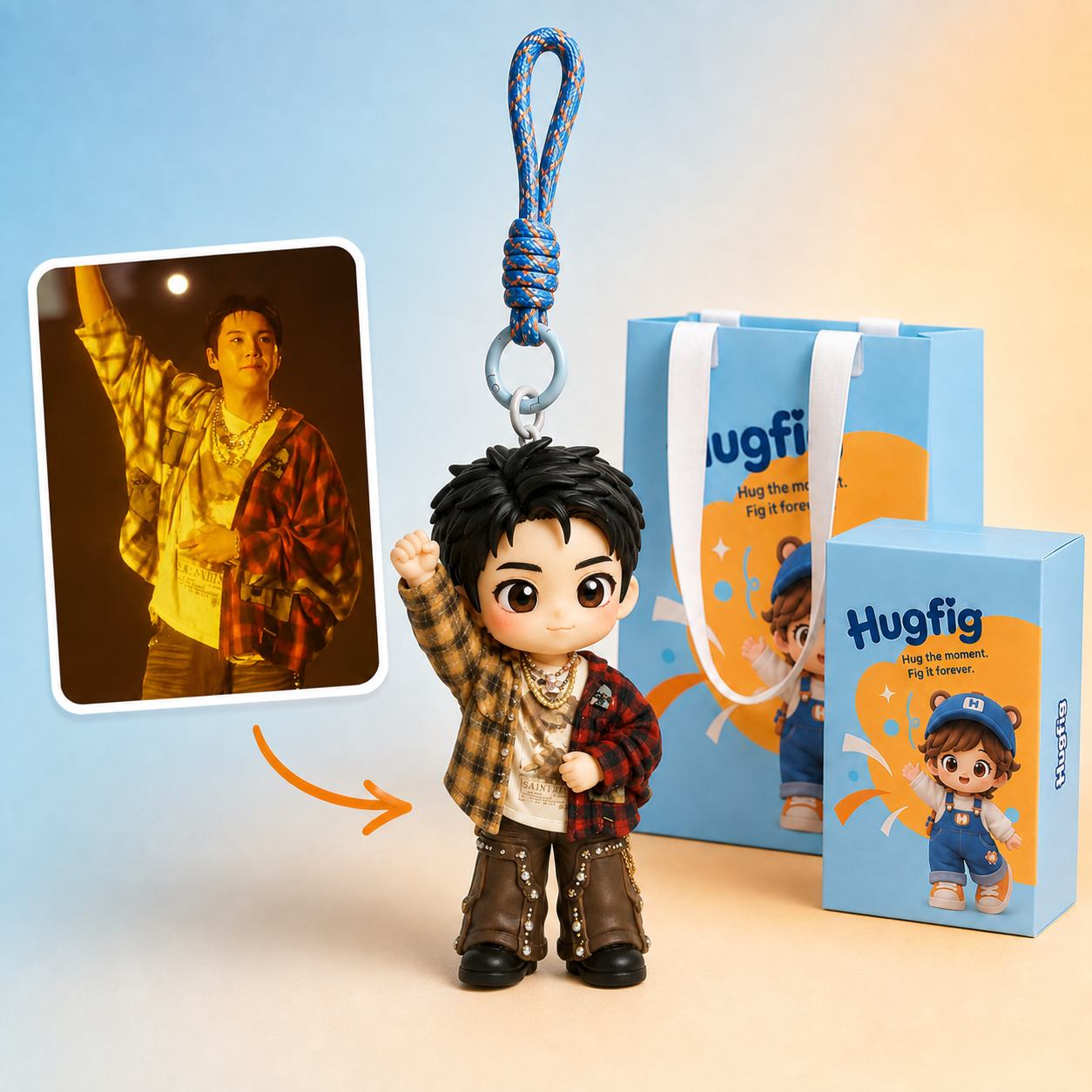 Su-Custom Person Keychain