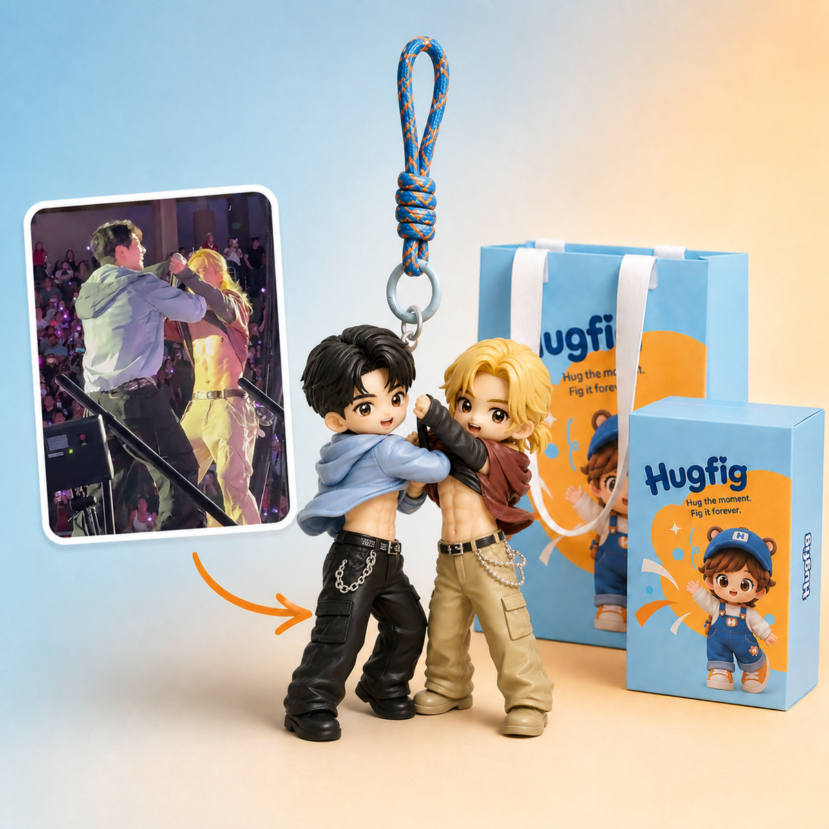 Jik-Custom Person Keychain
