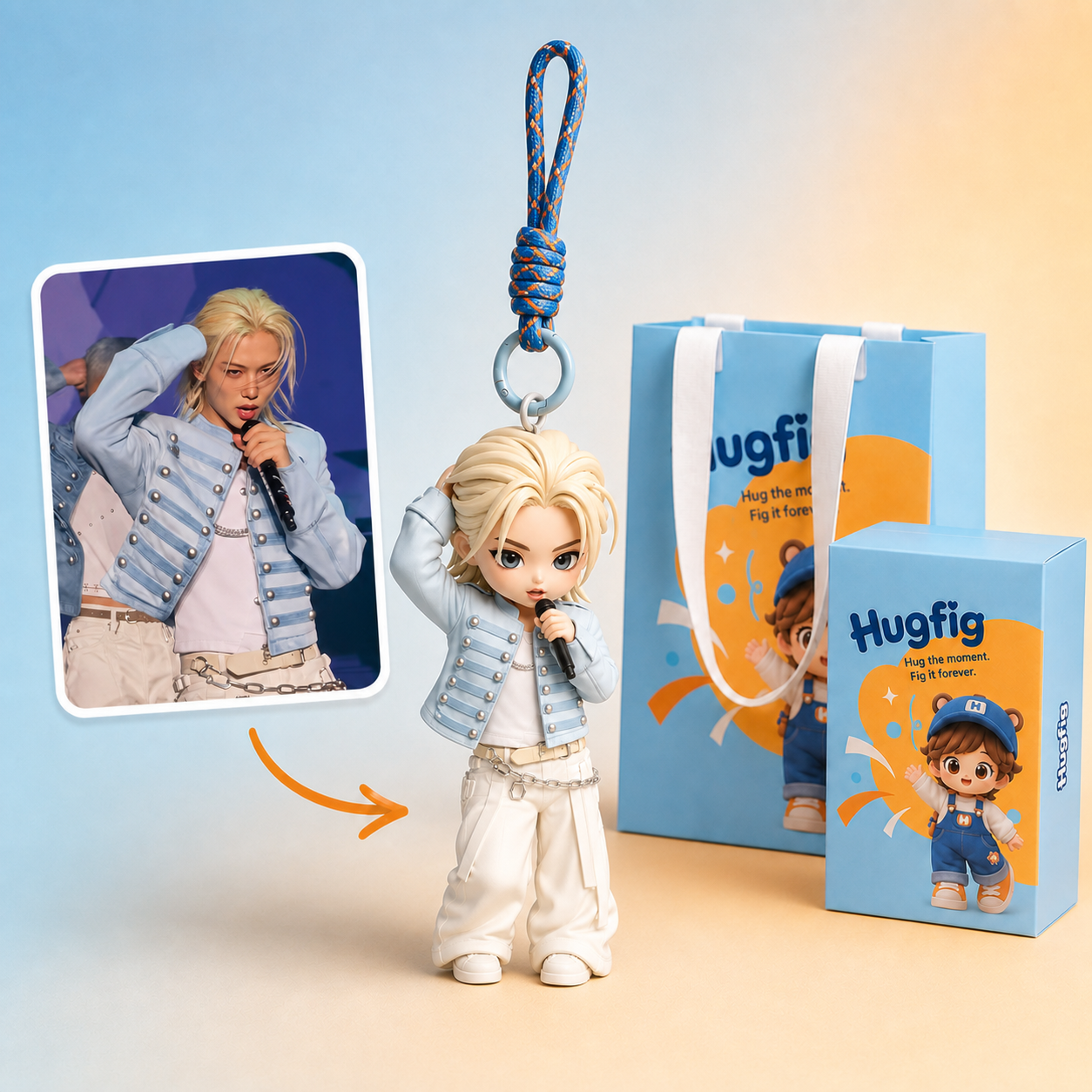 F-Custom Person Keychain
