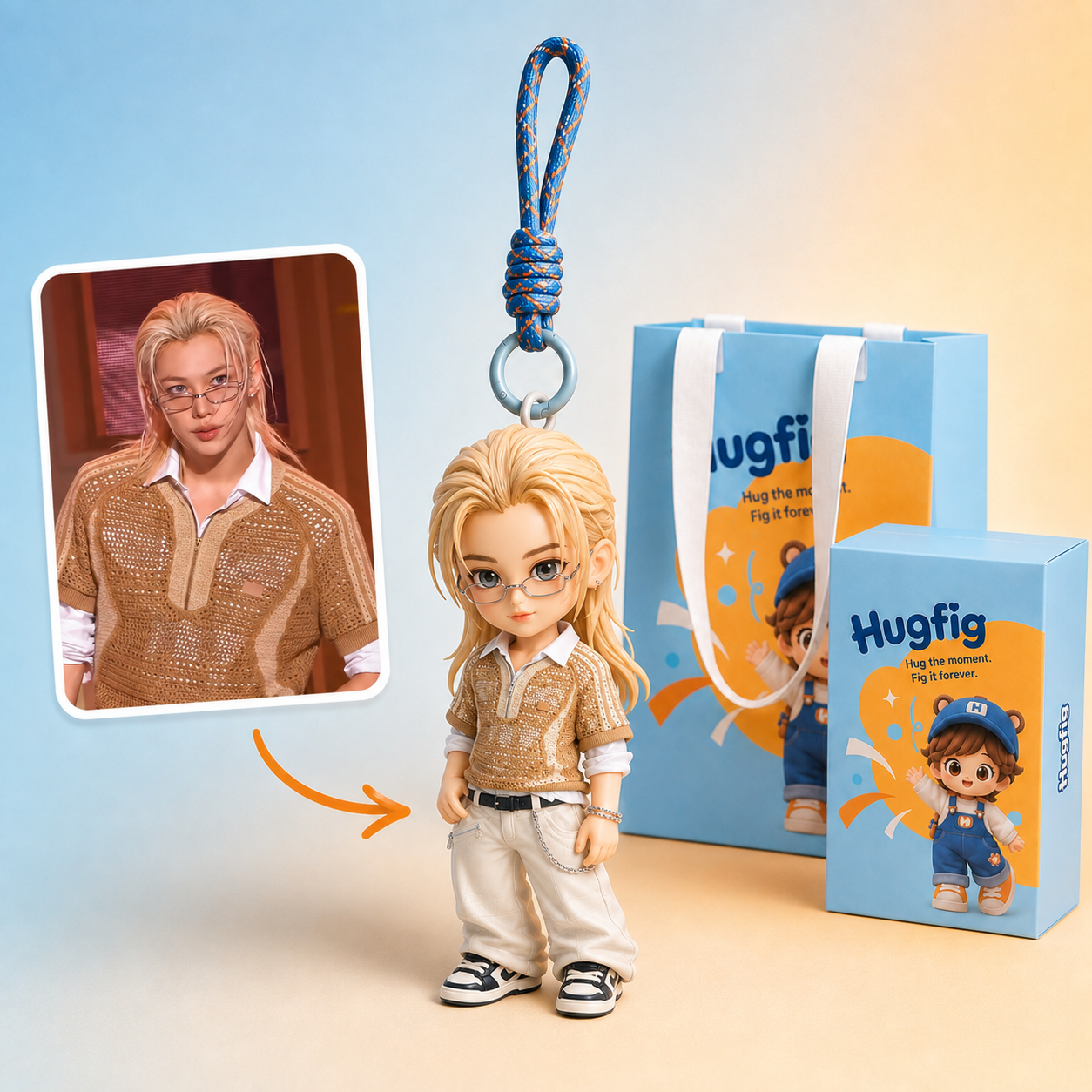F-Custom Person Keychain