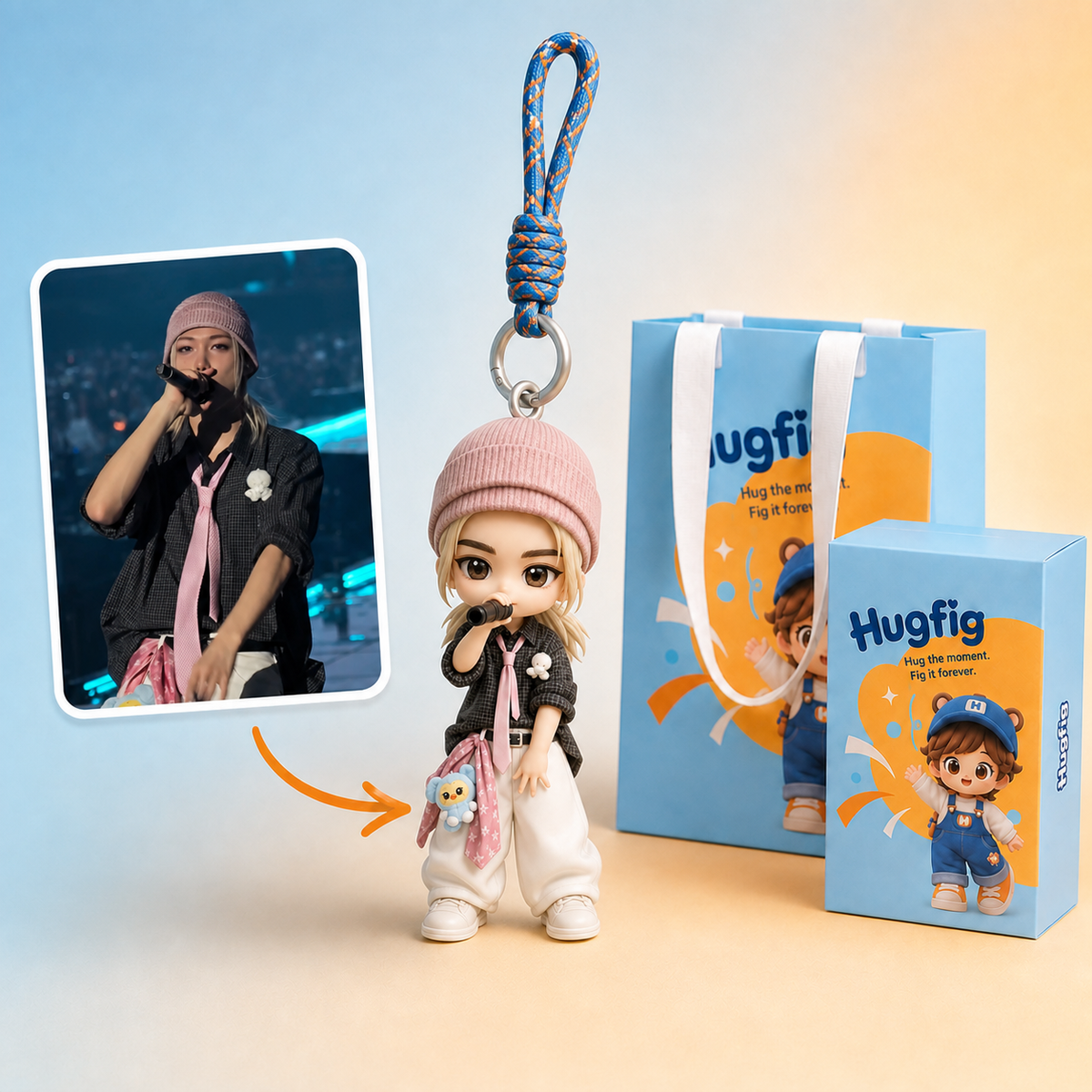 F-Custom Person Keychain