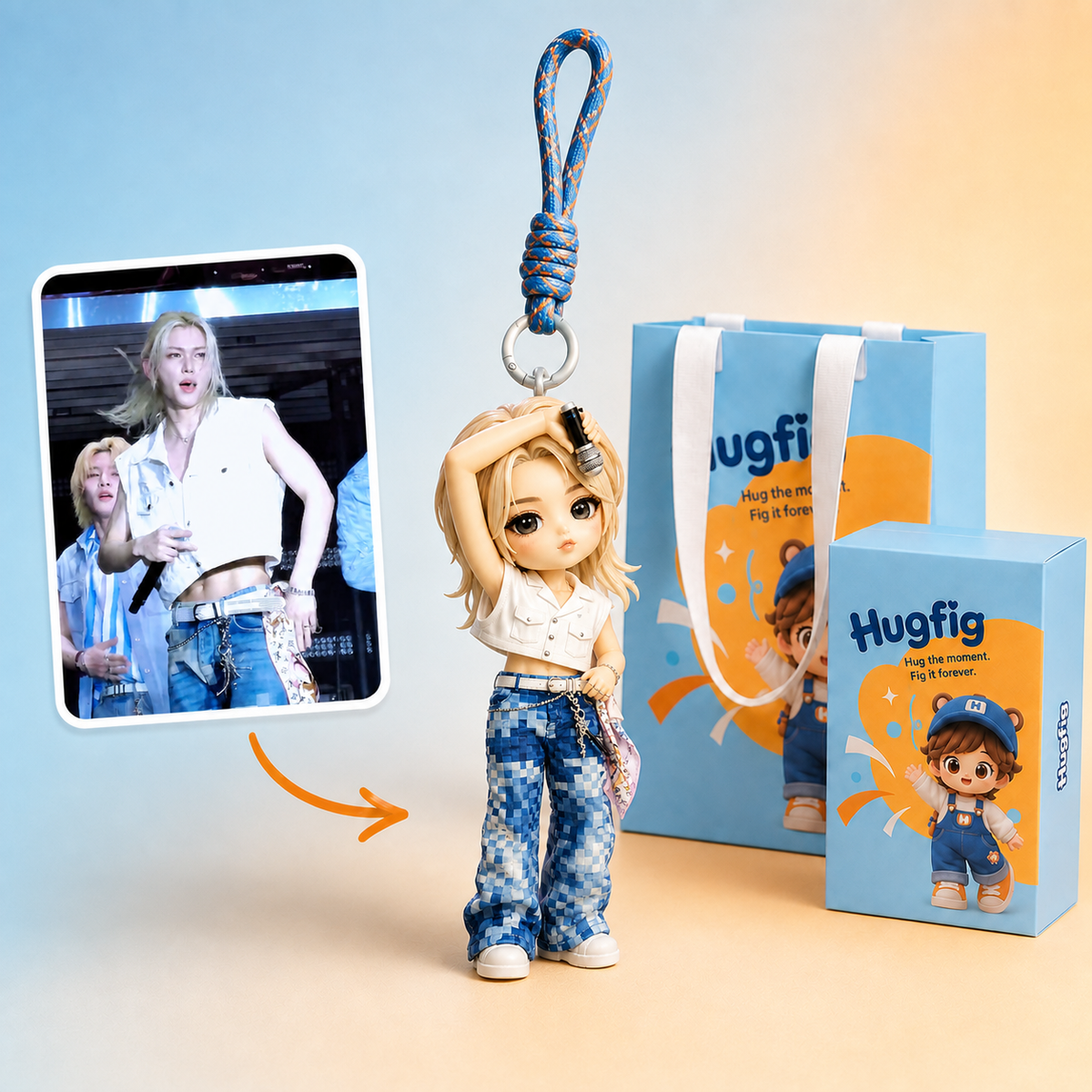 F-Custom Person Keychain