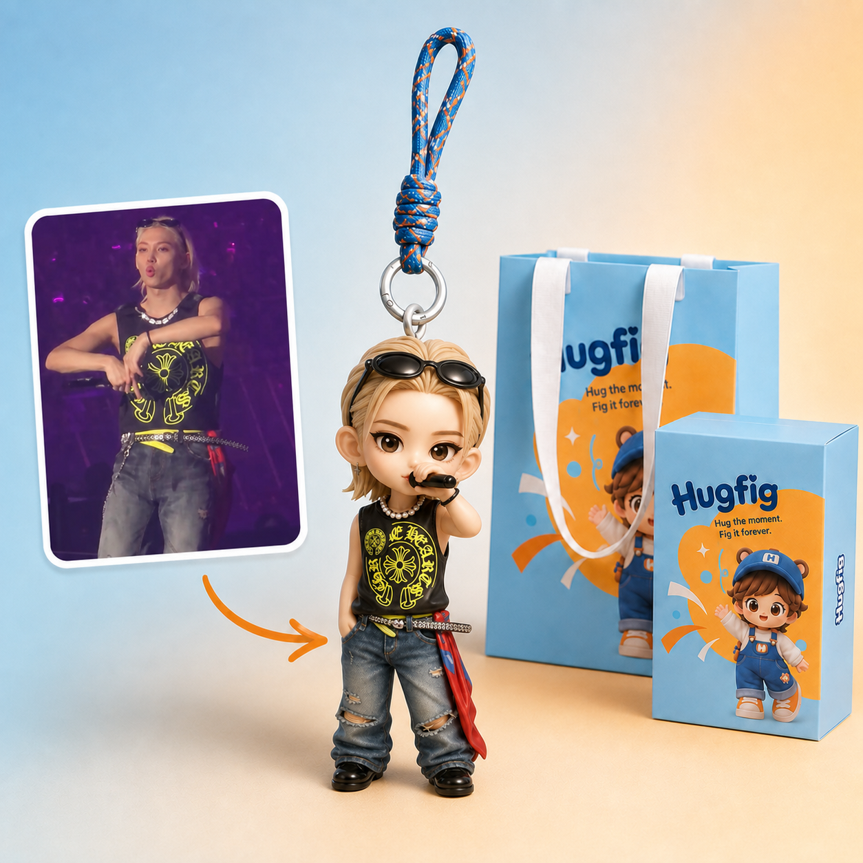 F-Custom Person Keychain