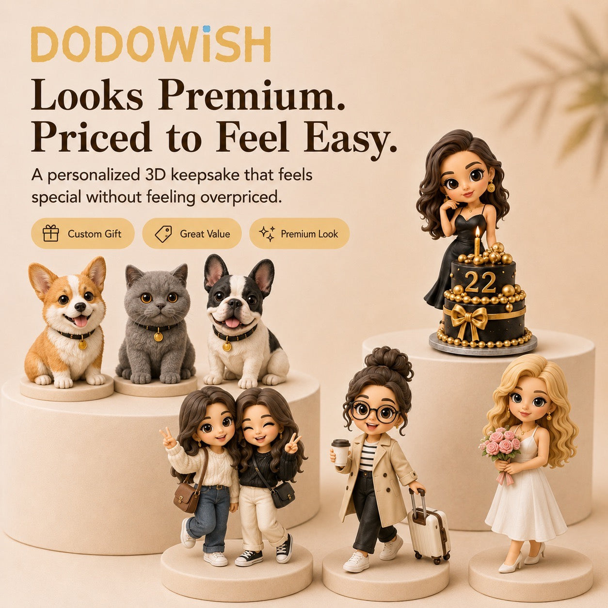 HugFig Personalized 3D Figurine from Photo