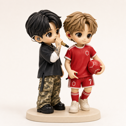World Cup Custom Soccer Figurine From Photo - Personalized 3D Football Mini Figurine Keepsake