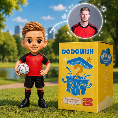 World Cup Custom Soccer Figurine From Photo - Personalized 3D Football Mini Figurine Keepsake
