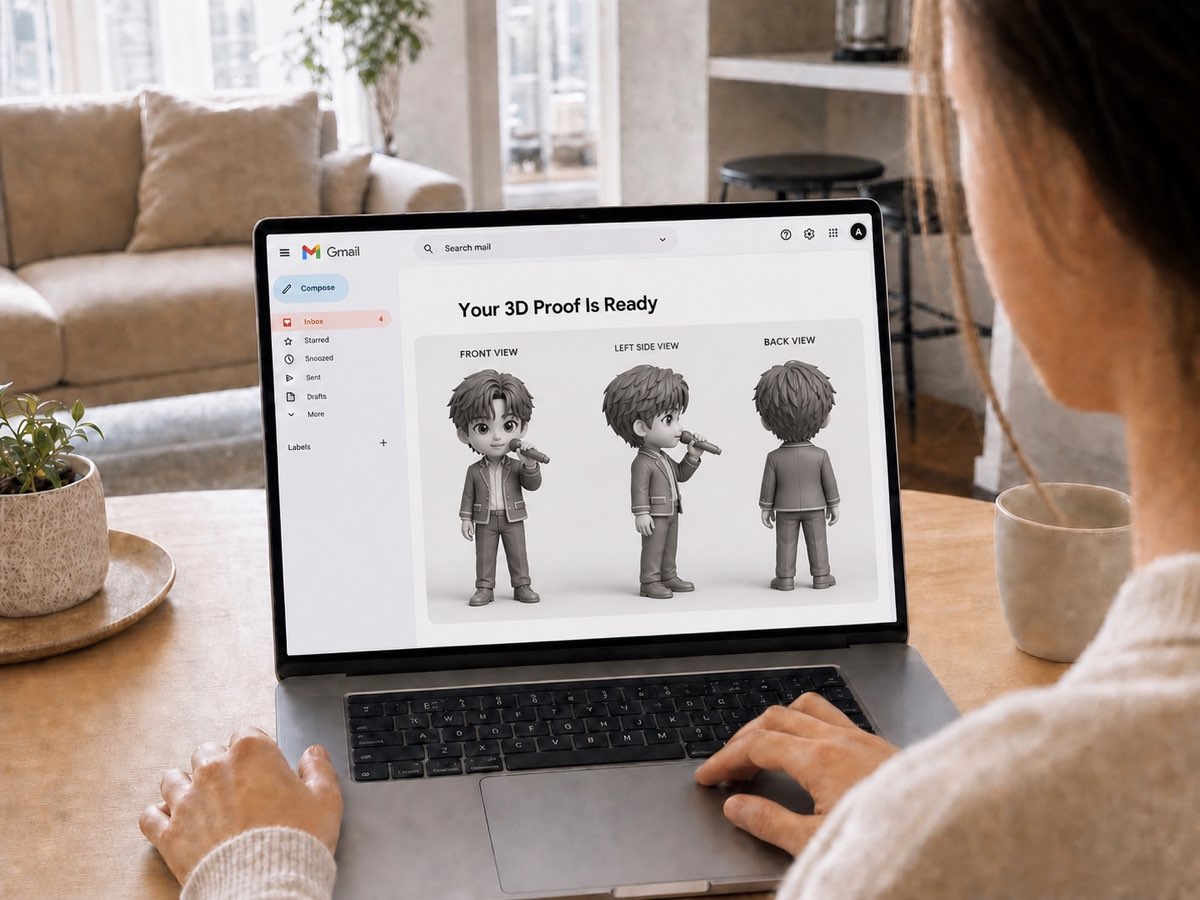 Professional modeler creating a custom 3D pet model